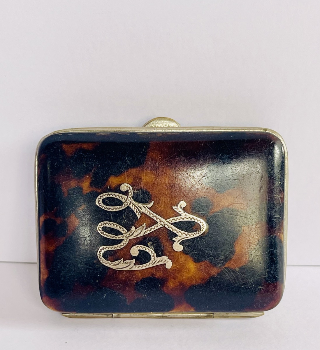 Tortoiseshell And Silver Coin Purse 